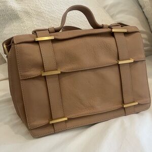 Alibelle leather and gold purse